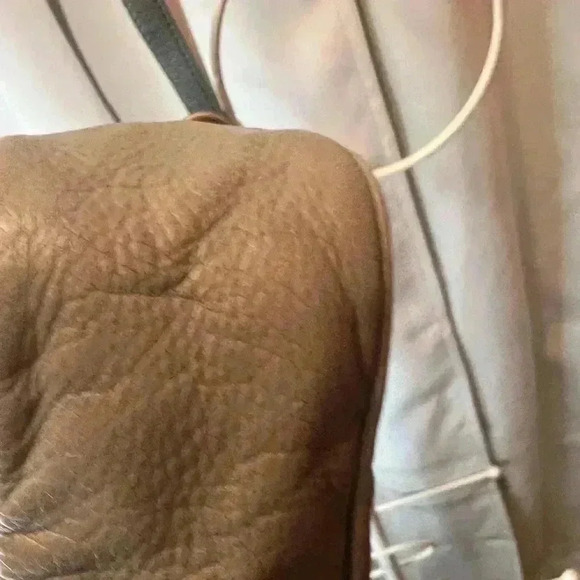 Grey Leather Crossbody Bag - Picture 7 of 14